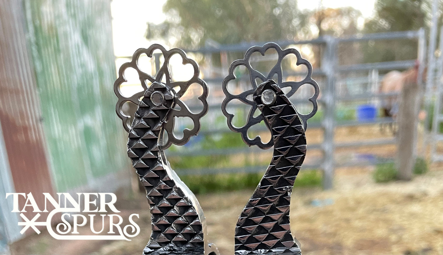 7 Point Love Heart Rowels