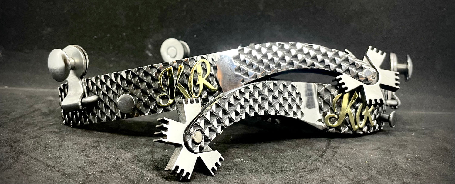 Self Locking Bull Riding Rowels – TANNER SPURS