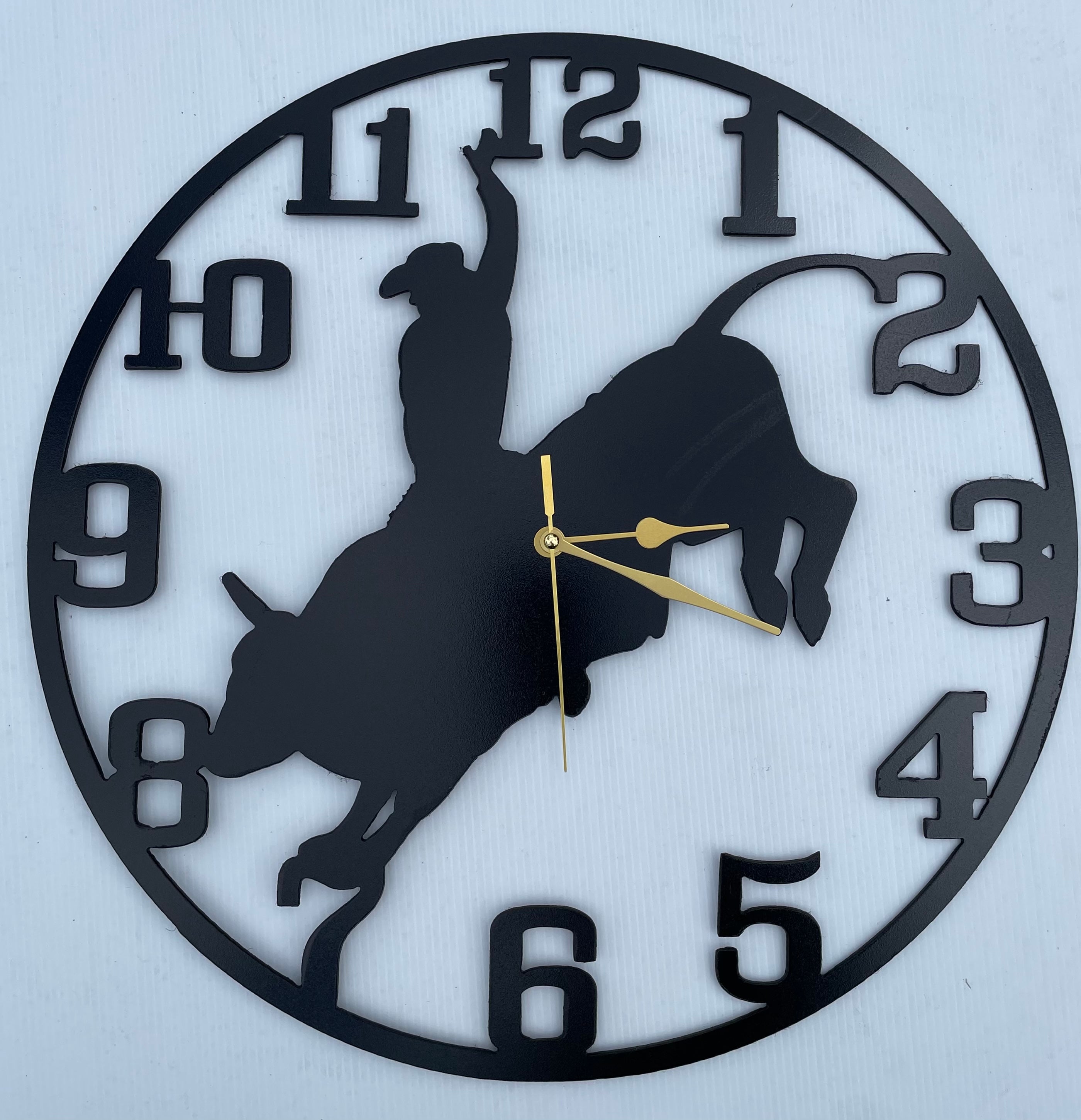 Bullrider Wall Clock – TANNER SPURS
