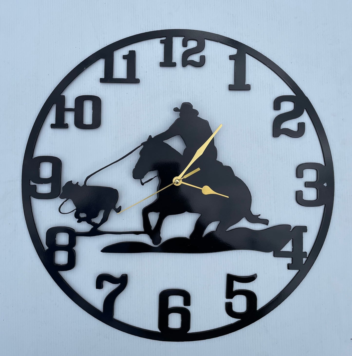 Calf Roper Wall Clock